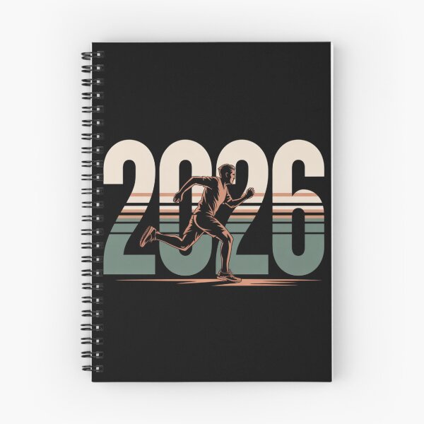 Item preview, 2026 Retro Runner - Vintage Sunset Stripe New Year Fitness designed and sold by DarylWelsh2024.