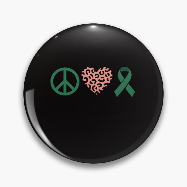 Item preview, Bile Duct Cancer Awareness Peace Love Leopard Heart Ribbon designed and sold by banbopbii.