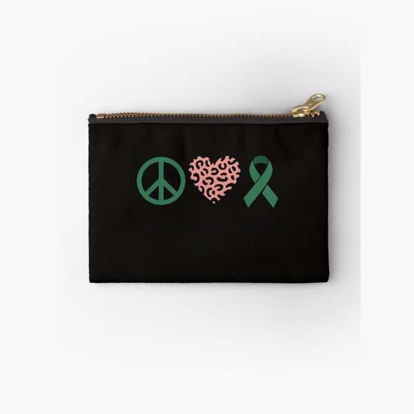 Item preview, Bile Duct Cancer Awareness Peace Love Leopard Heart Ribbon designed and sold by banbopbii.
