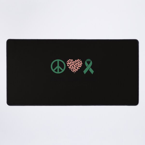 Item preview, Bile Duct Cancer Awareness Peace Love Leopard Heart Ribbon designed and sold by banbopbii.