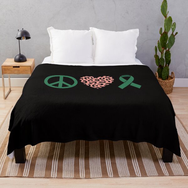 Item preview, Bile Duct Cancer Awareness Peace Love Leopard Heart Ribbon designed and sold by banbopbii.
