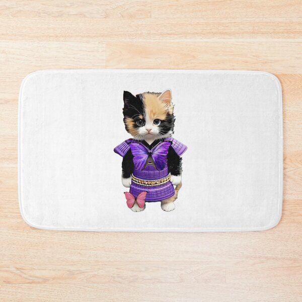 Item preview, Little Sammy The Calico Samurai Kitten White designed and sold by ParisPoet.