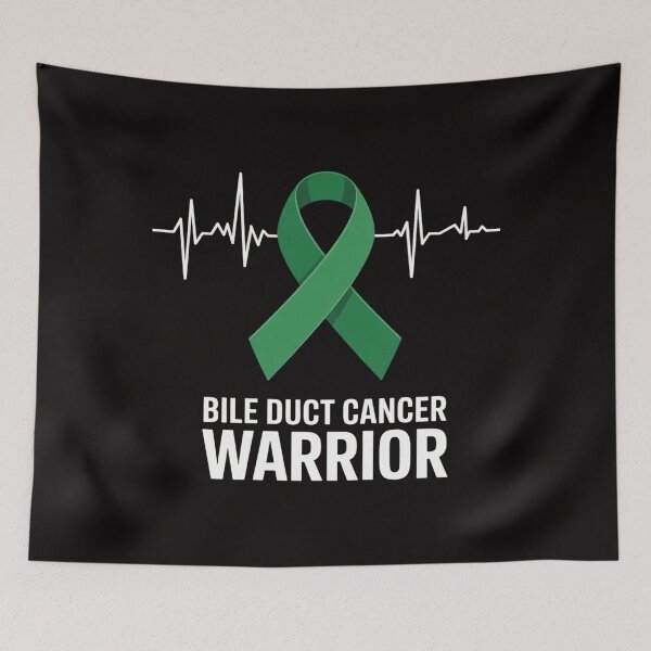 Item preview, Bile Duct Cancer Awareness Love Heartbeat Green Ribbon designed and sold by AnimeManga2D.