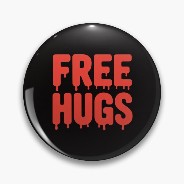 Item preview, Free hugs, horror hug day slogan, sarcastic funny hugging designed and sold by AnimeManga2D.