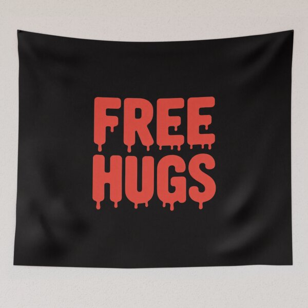 Item preview, Free hugs, horror hug day slogan, sarcastic funny hugging designed and sold by banbopbii.