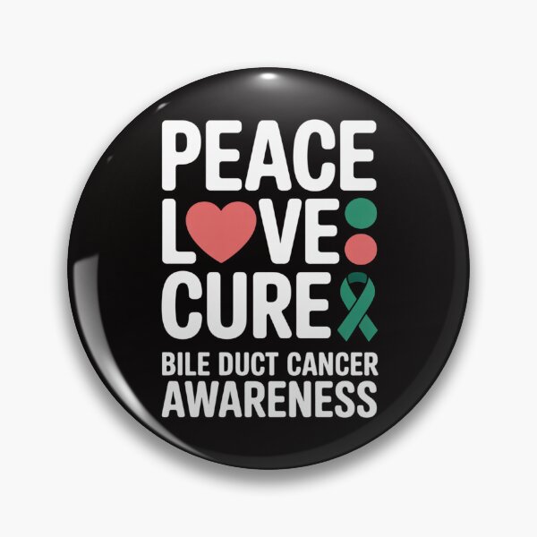 Item preview, Bile Duct Cancer Awareness Peace Love Cure designed and sold by AnimeManga2D.