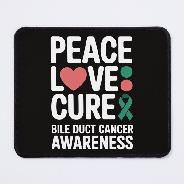 Item preview, Bile Duct Cancer Awareness Peace Love Cure designed and sold by AnimeManga2D.
