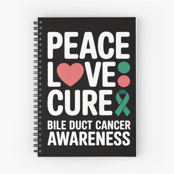 Item preview, Bile Duct Cancer Awareness Peace Love Cure designed and sold by AnimeManga2D.