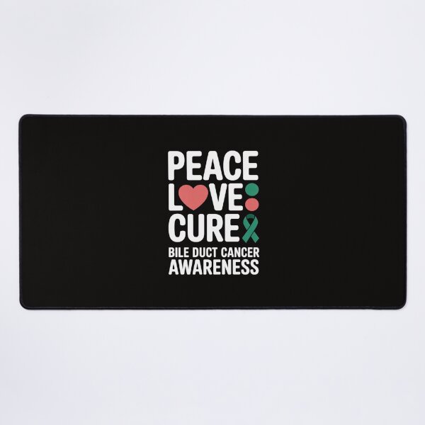 Item preview, Bile Duct Cancer Awareness Peace Love Cure designed and sold by AnimeManga2D.