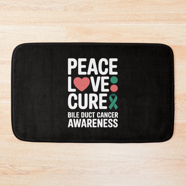 Item preview, Bile Duct Cancer Awareness Peace Love Cure designed and sold by AnimeManga2D.