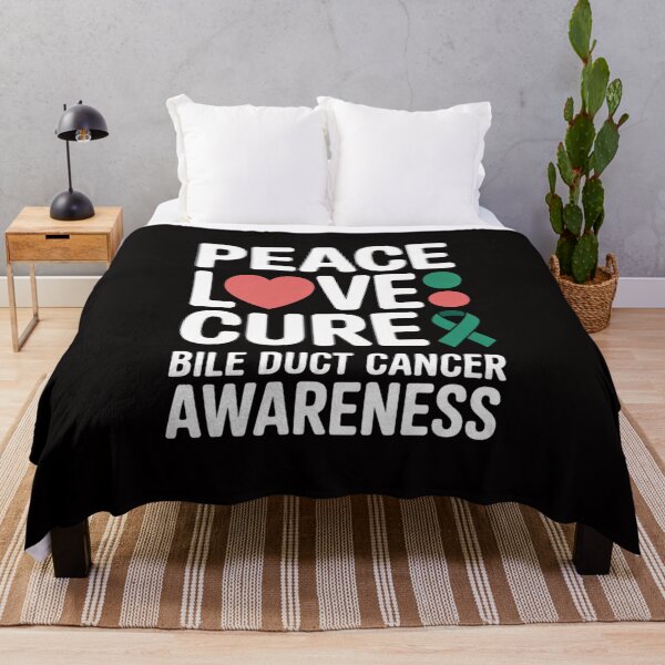 Item preview, Bile Duct Cancer Awareness Peace Love Cure designed and sold by AnimeManga2D.