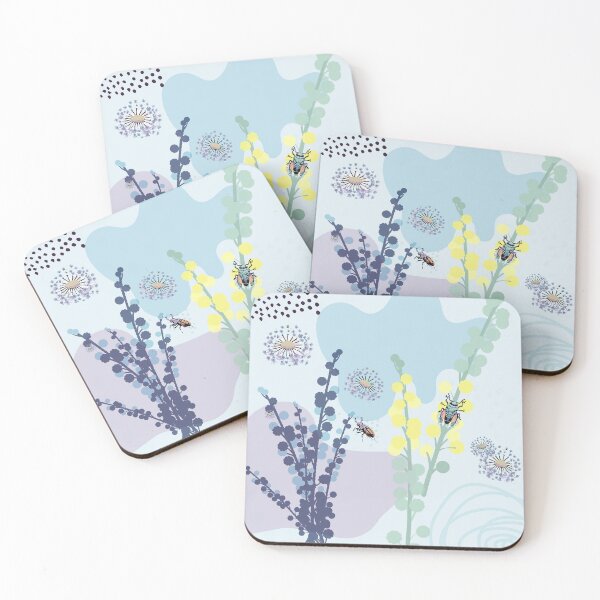 Item preview, Abstract Golden Wattle Modern Acacia Illustrative Design designed and sold by Vin  Zzep.