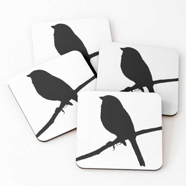 Item preview, Junco bird on a branch silhouette designed and sold by KRFNatureGifts.