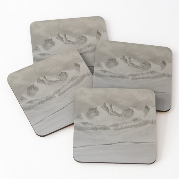Item preview, Snowy Mountain Lake Landscape designed and sold by MZ-Studio.