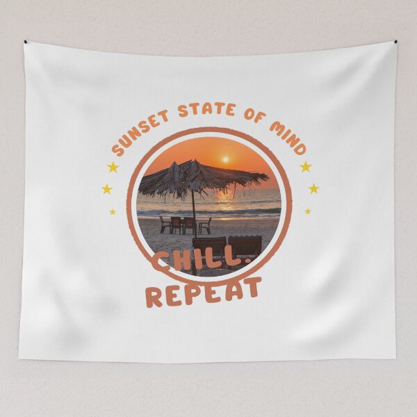 Item preview, Sunset state of mind Chill designed and sold by Vibewear27.
