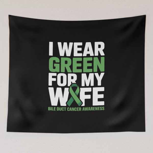 Item preview, Bile Duct Cancer Awareness Survivor Green Ribbon Wife Women designed and sold by tlallimicrichi.