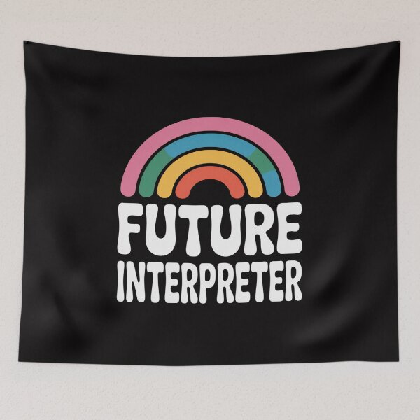 Item preview, Future Interpreter Bright Retro Rainbow Occupation designed and sold by tlallimicrichi.
