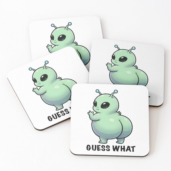 Item preview, Guess What Alien – Cute Kawaii Space Creature Illustration designed and sold by Senkov.