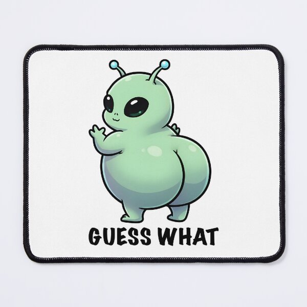Item preview, Guess What Alien – Cute Kawaii Space Creature Illustration designed and sold by Senkov.
