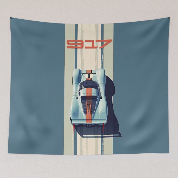 Item preview, 917 Race Car Illustration From above designed and sold by blackdogshop.
