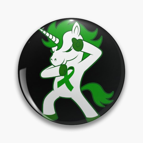 Item preview, Bile Duct Cancer Awareness Dabbing Unicorn Green Ribbon designed and sold by duolastgend.