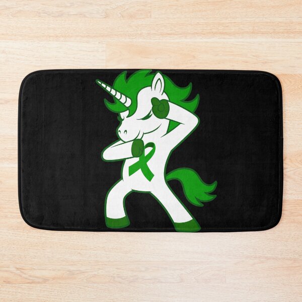 Item preview, Bile Duct Cancer Awareness Dabbing Unicorn Green Ribbon designed and sold by duolastgend.