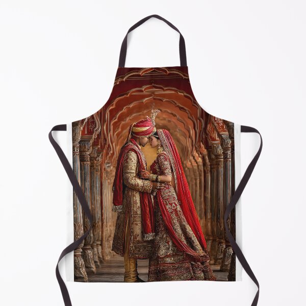 Item preview, Romantic Indian Couple in Traditional Attire designed and sold by Artessie.