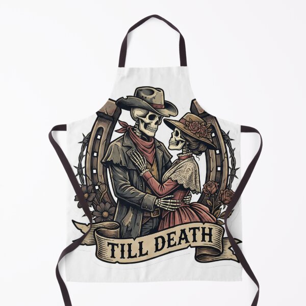 Item preview, Skeleton Cowboy Couple Gothic Western Valentine Till Death Romance designed and sold by StickyGuys.