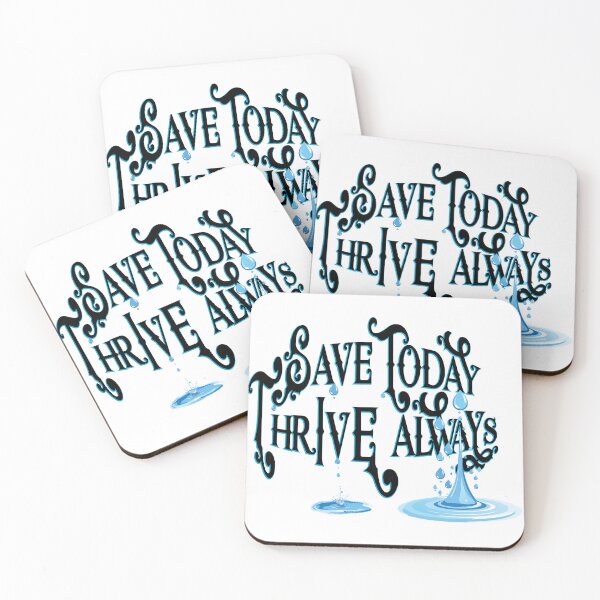 Item preview, Save Today Thrive Always water conservation illustration designed and sold by Art-Horizon.