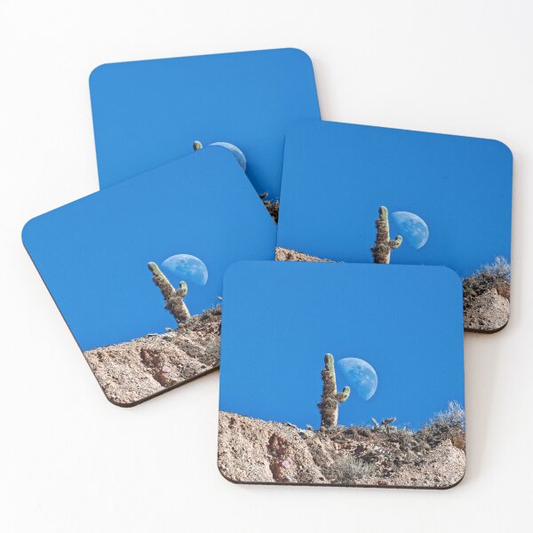 Item preview, Cactus and Crescent Moon - Jujuy Desert Argentina designed and sold by Keltoi-art.