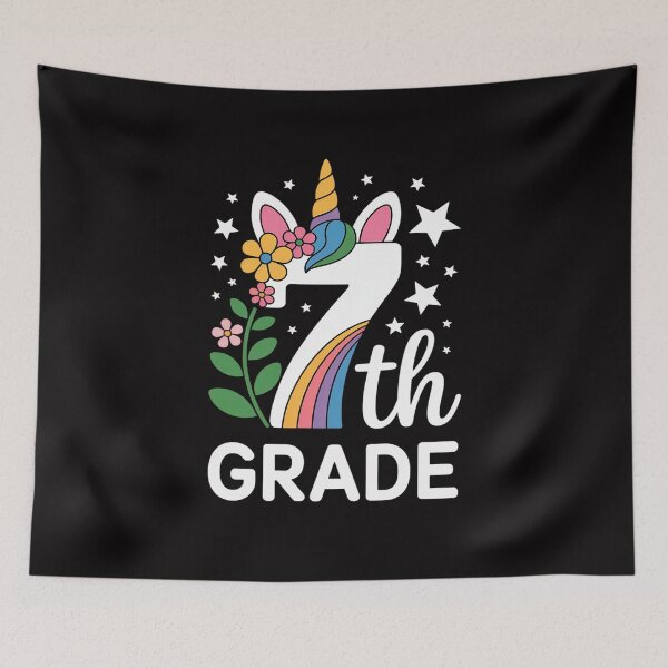 Item preview, 7th Grade Back First Day Of School Teacher Unicorn Lovers designed and sold by tlallimicrichi.