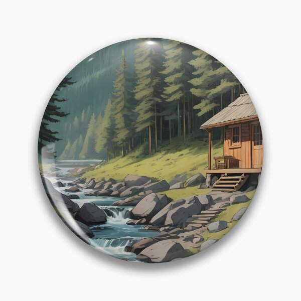 Item preview, Steaming Sauna by the River designed and sold by HorizonHues.
