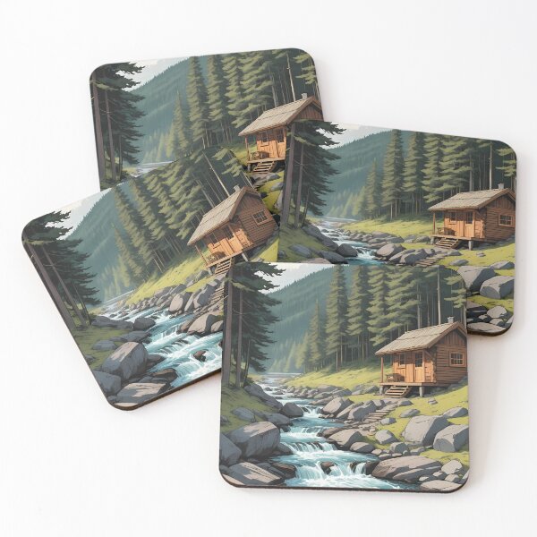 Item preview, Steaming Sauna by the River designed and sold by HorizonHues.