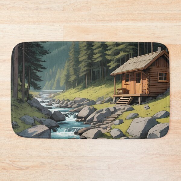 Item preview, Steaming Sauna by the River designed and sold by HorizonHues.