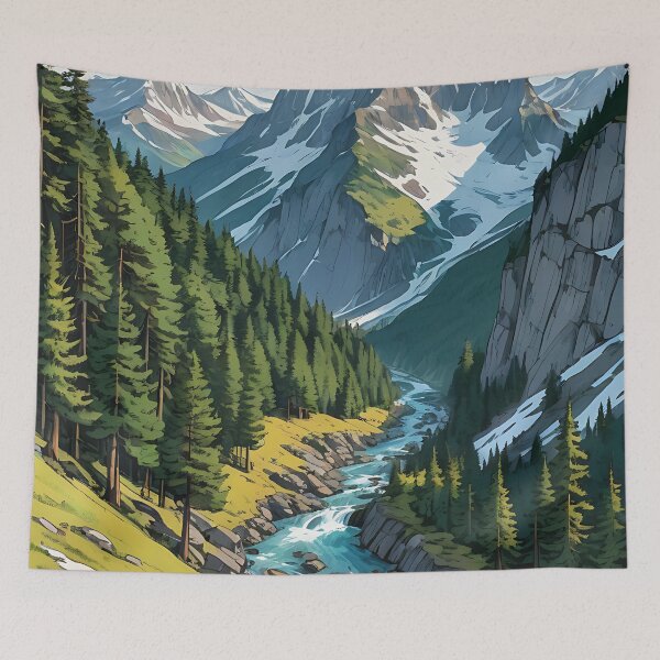 Item preview, Sweeping Mountain Views designed and sold by HorizonHues.