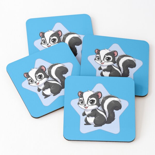 Item preview, Funny Little Skunk Whisperer Animal Art designed and sold by LinaValearte.