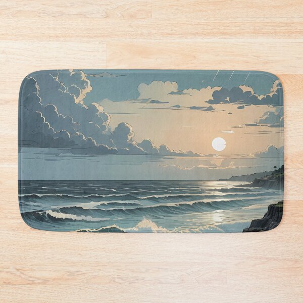 Item preview, Quiet Rain Over the Restless Sea designed and sold by HorizonHues.
