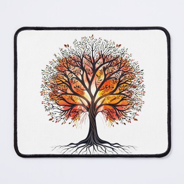 Item preview, Autumn tree with bright colors and roots designed and sold by Rue Market.