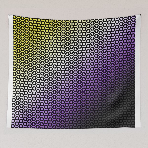 Item preview, Nonbinary Pride Honeycomb designed and sold by musicture.