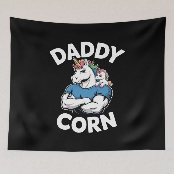Item preview, Daddycorn Muscle Unicorn Lovers Dad and Baby Father's Day designed and sold by duolastgend.