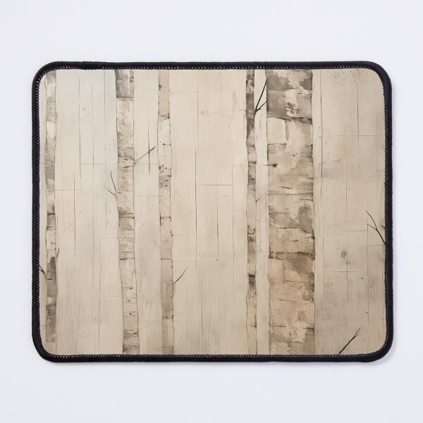 Item preview, Wabi sabi and japandi inspired neutral washed out abstract birch trees designed and sold by filigreedigital.