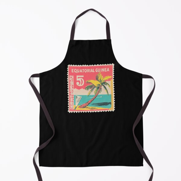 Item preview, Vintage Equatorial Guinea Postage Stamp Art - Tropical Coastal Palm designed and sold by tiigerdad.