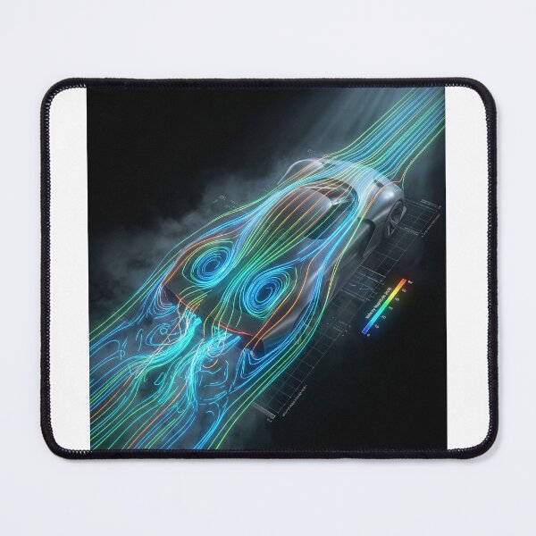 Item preview, Computational Fluid Dynamics (CFD) Aerodynamic Flow Art designed and sold by Ishirt7.