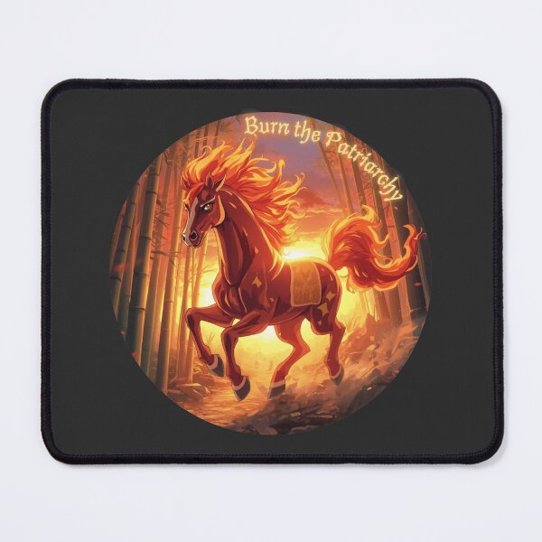 Item preview, Fire Horse - Burn the Patriarchy - Lunar New Year Chinese Zodiac - Feminism designed and sold by EvergreenRevolt.