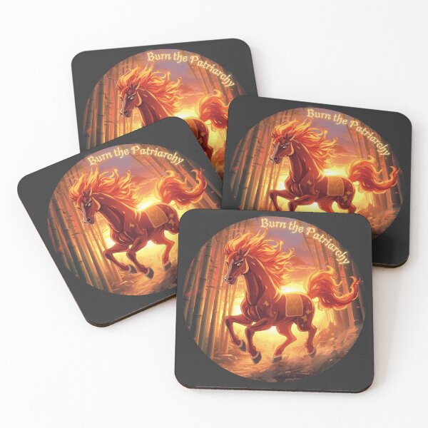 Item preview, Fire Horse - Burn the Patriarchy - Lunar New Year Chinese Zodiac - Feminism designed and sold by EvergreenRevolt.