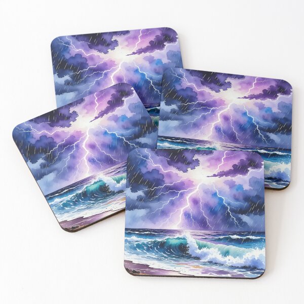 Item preview, Artistic view of a thunderstorms with lighting.  designed and sold by Nomad-Maynard.