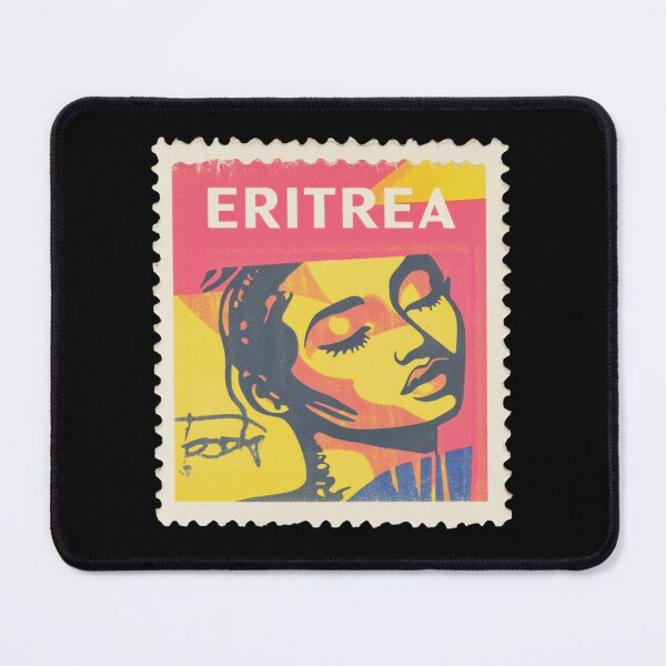 Item preview, Vintage Eritrea Postage Stamp Art - Stylized Modernist Portrait designed and sold by tiigerdad.