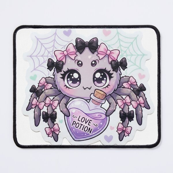 Item preview, Kawaii Pastel Goth Spider Love Potion Coquette Bows Cute Spooky Valentine designed and sold by StickyGuys.