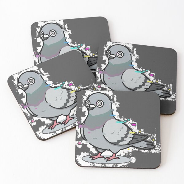 Item preview, Glitchy Pigeon - No Thoughts Just Daily Office Brain Fog designed and sold by misticalplace.