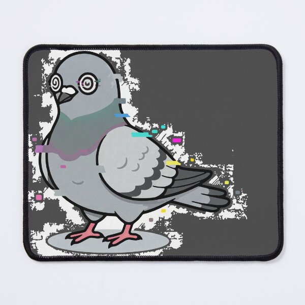 Item preview, Glitchy Pigeon - No Thoughts Just Daily Office Brain Fog designed and sold by misticalplace.